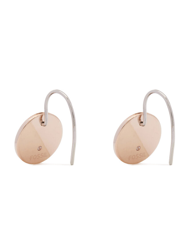 Fossil Pendientes Fossil JF01737791 Baño de oro rosa