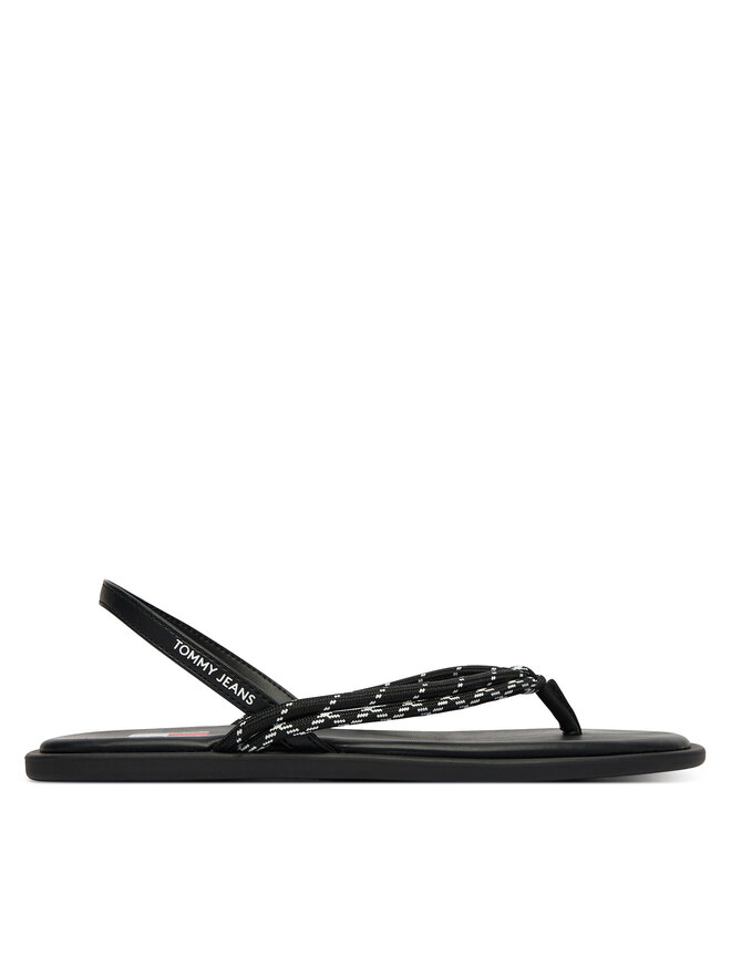 Tommy Jeans Sandalen Tommy Jeans Tjw Casual Rope Sandal EN0EN02951 Schwarz