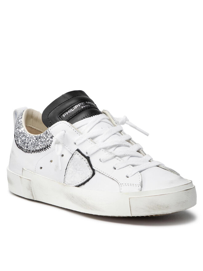 スニーカー PHILIPPE MODEL PARIS PRLDVGC1 Sneakers Bianca Glitter Philippe Model Paris Bianca Glitter Cipria | Vanaf € 357,-