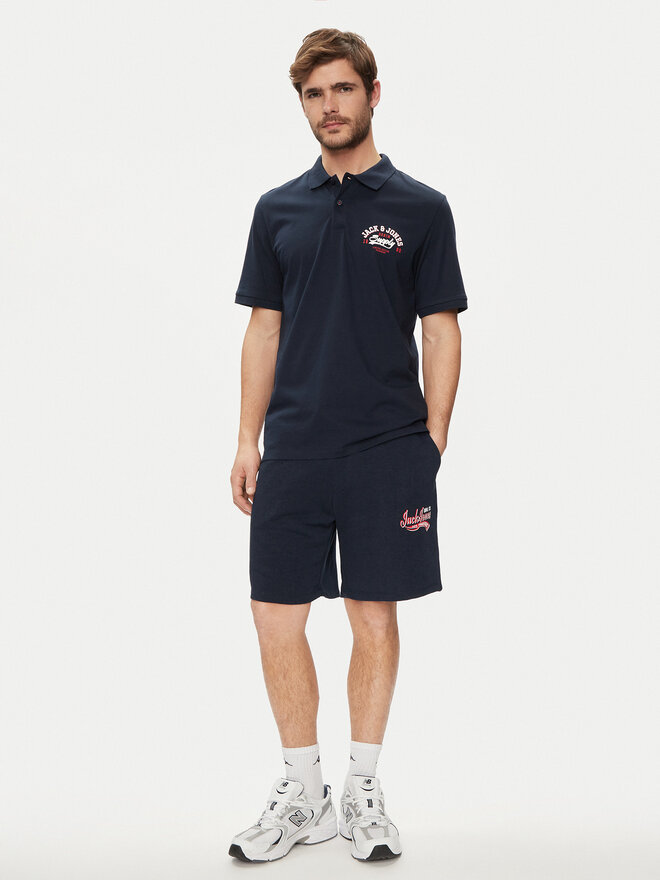 Jack&Jones Jack&Jones Pólóing Logo 12246692 Sötétkék Standard Fit