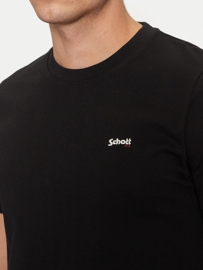 SCHOTT N.Y.C. SCHOTT N.Y.C. Majica TSCLAWS1 Črna Regular Fit