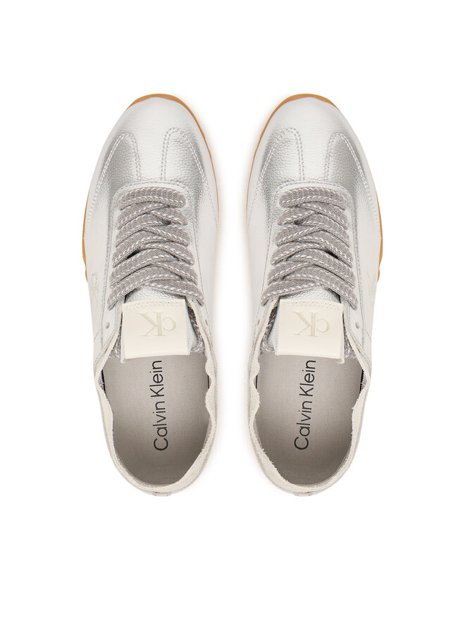 Calvin Klein Sneakers Calvin Klein Low Profile Sneaker Met HW0HW03305 Silberfarben
