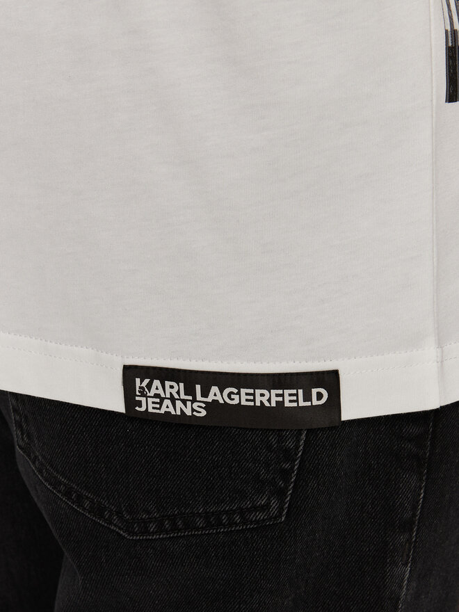 Karl Lagerfeld Jeans Karl Lagerfeld Jeans Camiseta 246D1705 Blanco Regular Fit