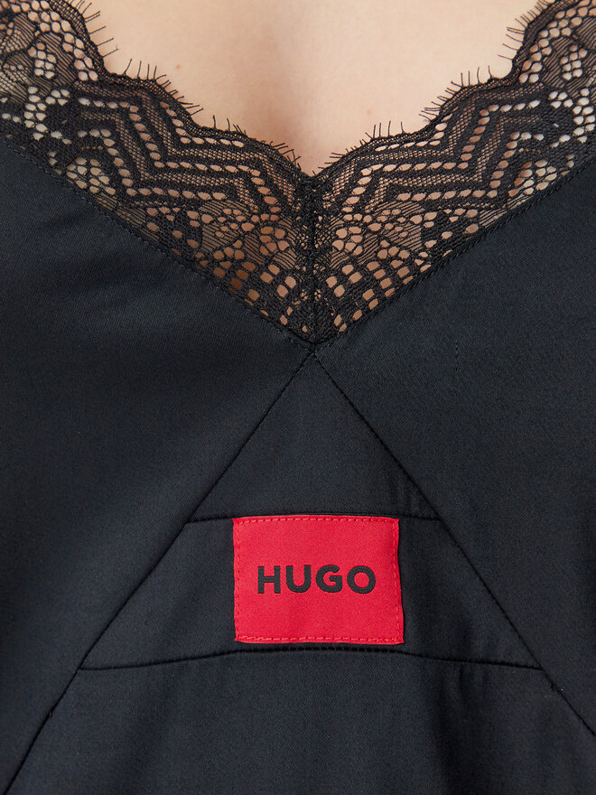 HUGO HUGO Pizsama felső Red Label 50531653 Fekete Regular Fit