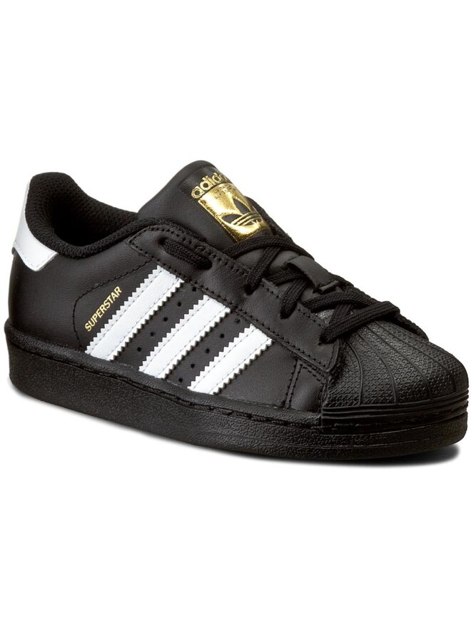 Adidas superstar foundation shoes black clearance