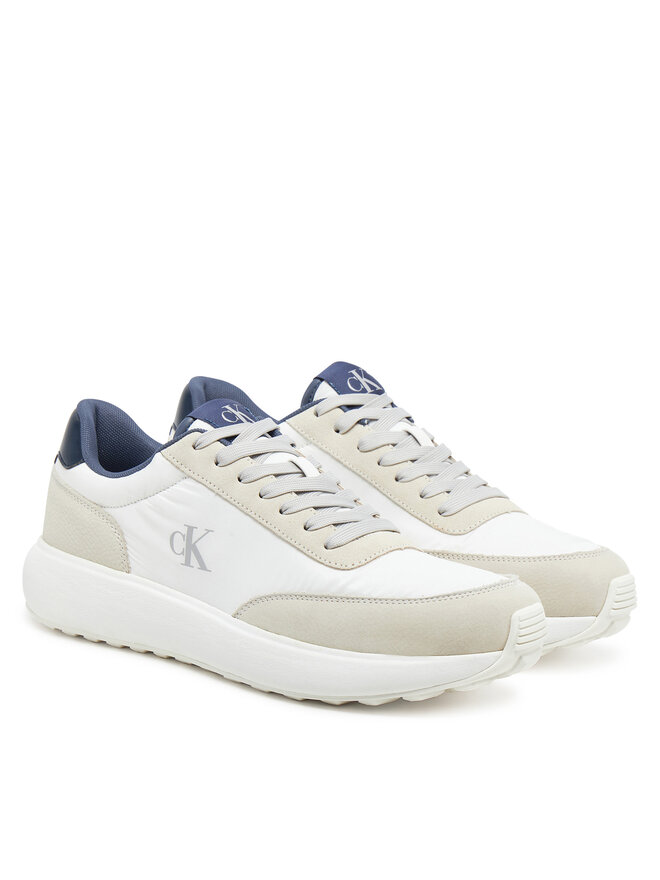 Calvin Klein Jeans Sneakers Calvin Klein Jeans Athleisure Runner Laceup Mix YM0YM01195 Alb