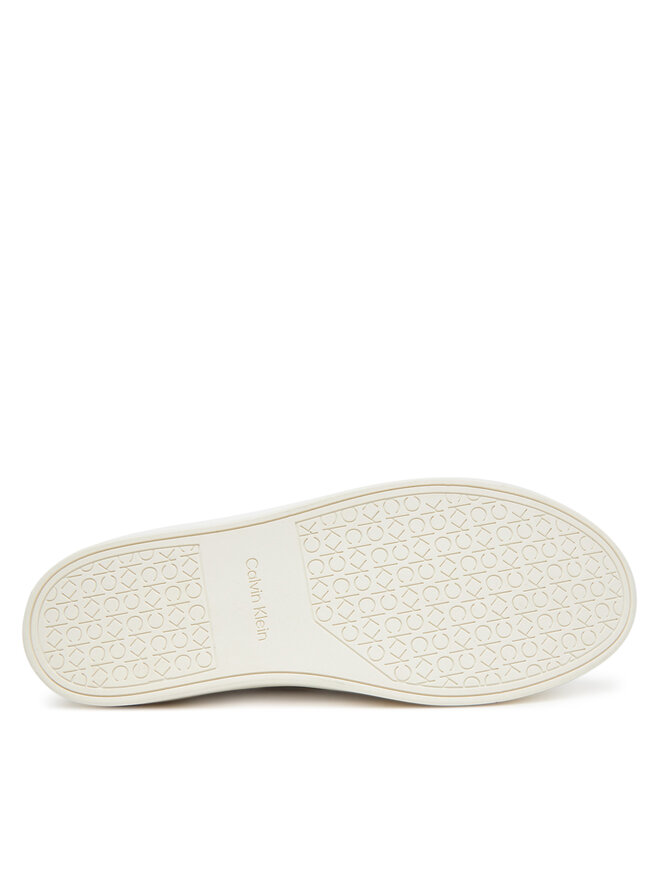 Calvin Klein Мокасини Calvin Klein Hybrid Lace Up Boat Lth HM0HM01812 Écru