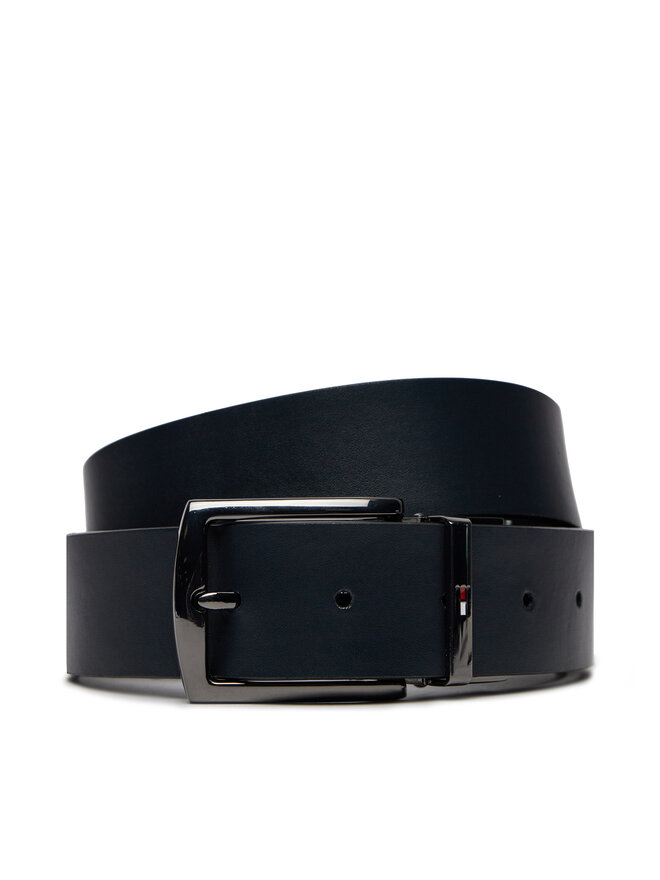Tommy Hilfiger Чоловічий ремінь Tommy Hilfiger Denton 3.5 Rev AM0AM12053 Чорний