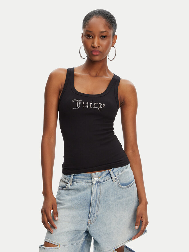 Juicy Couture Juicy Couture Top Racer JCWLV125305 Negro Slim Fit