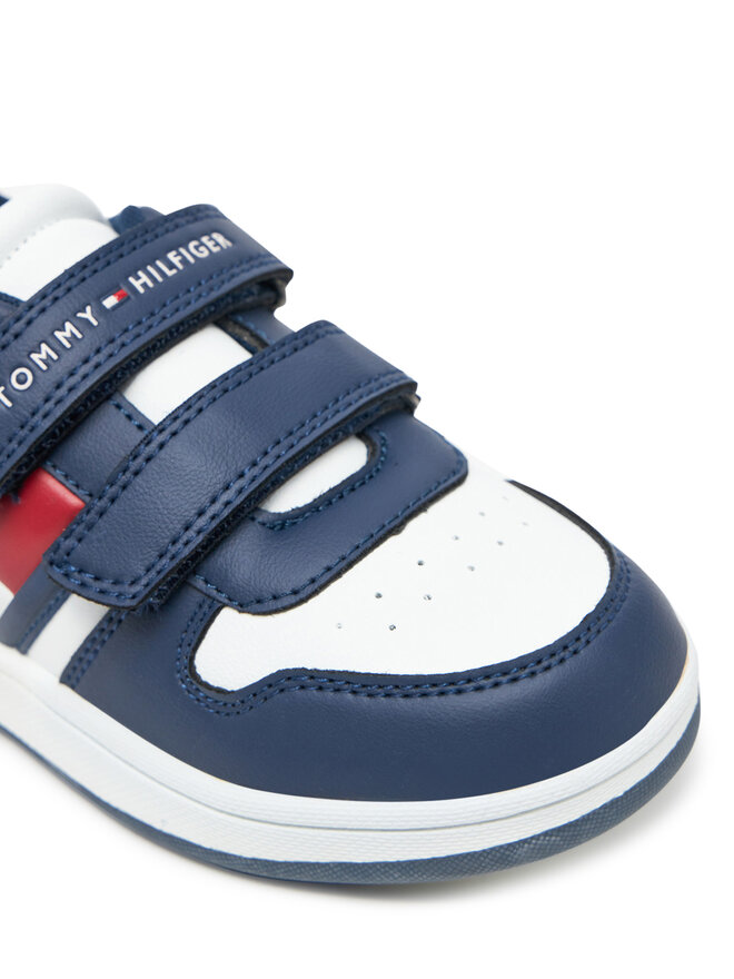 Tommy Hilfiger Снікерcи Tommy Hilfiger Flag Low Cut Velcro Sneaker T1X9-33841-1355X S Cиній