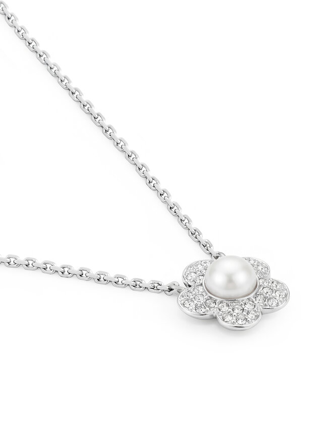 Swarovski Набір: ланцюжок і сережки Swarovski 5749180 Срібний