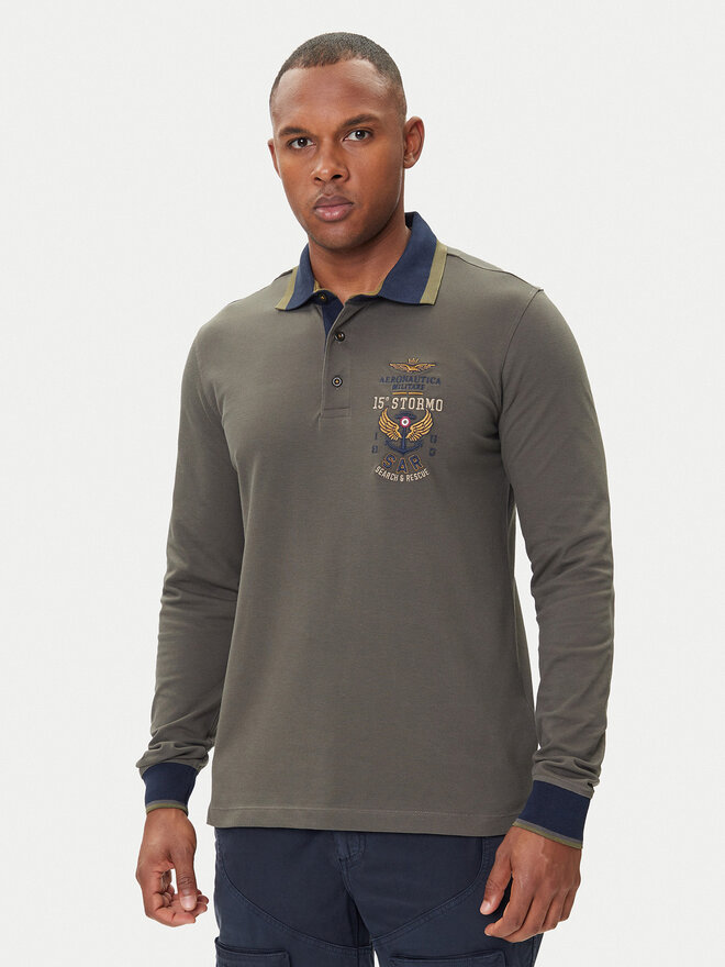 Aeronautica Militare Aeronautica Militare Polo 252PO1896UP00173 Gris Regular Fit
