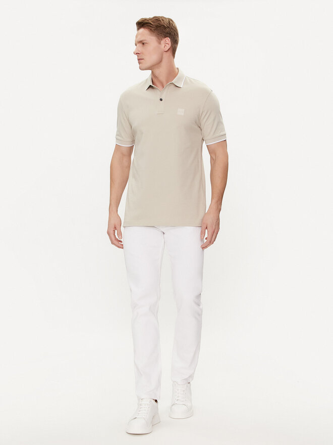 BOSS Boss Poloshirt Passertip 50507699 Beige Slim Fit