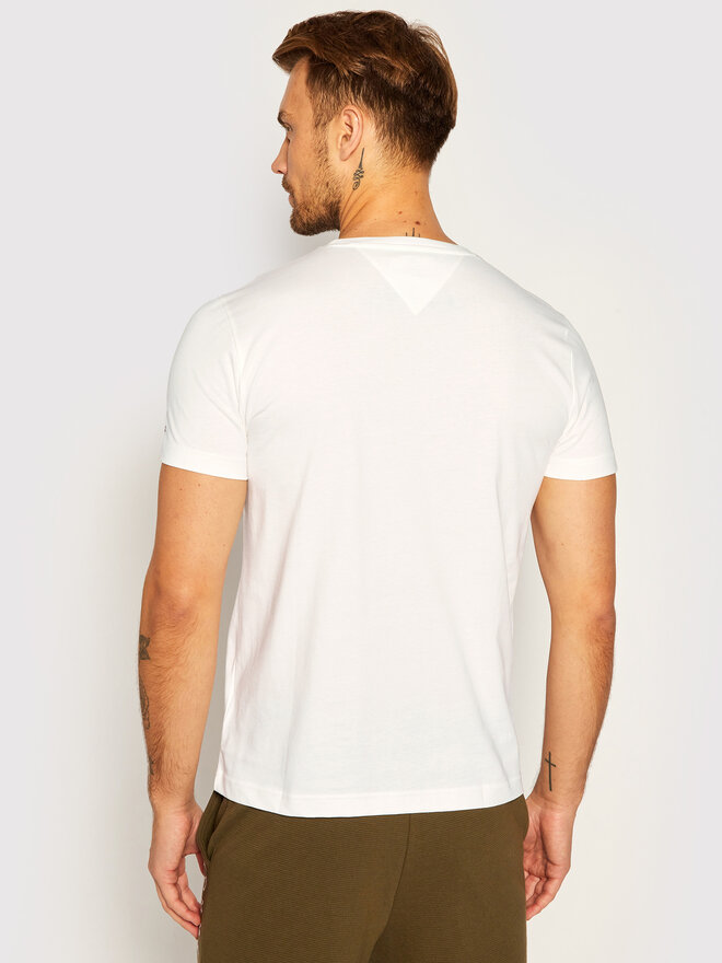 Tommy Hilfiger Tommy Hilfiger T-Shirt Core Logo Tee MW0MW11465 Λευκό Regular Fit