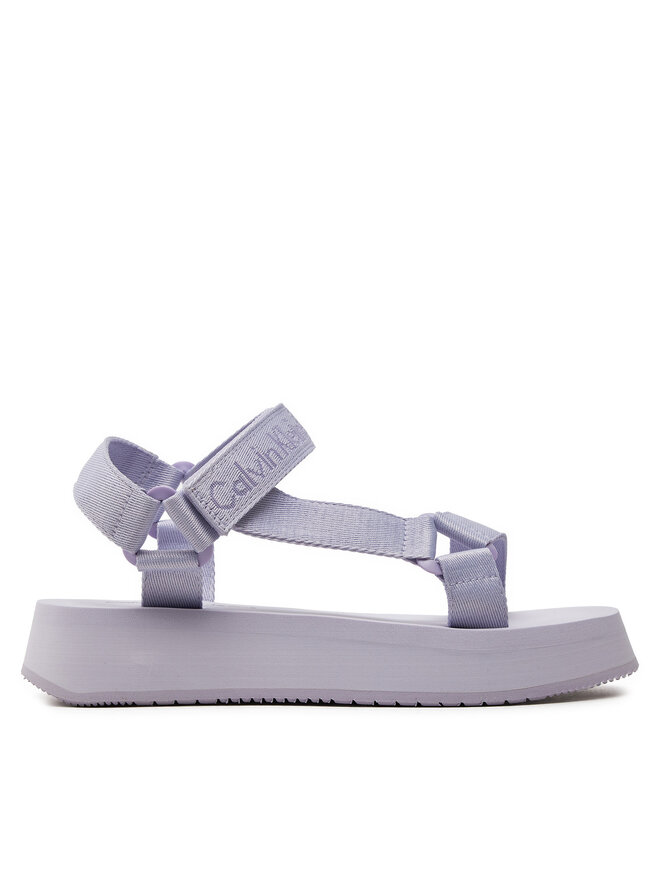 Calvin Klein Jeans Σανδάλια Calvin Klein Jeans Sandal Velcro Webbing In Mtl YW0YW01480 Μωβ