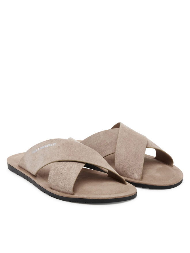 KARL LAGERFELD Pantoletten KARL LAGERFELD Kastor III KL70214 Beige