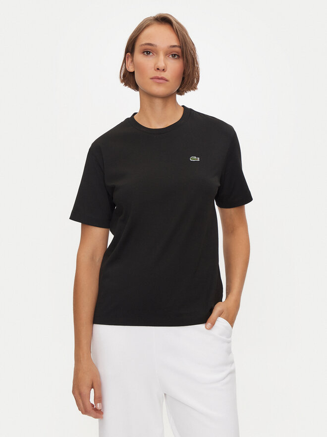 Lacoste Lacoste Majica TF7215 Črna Loose Fit