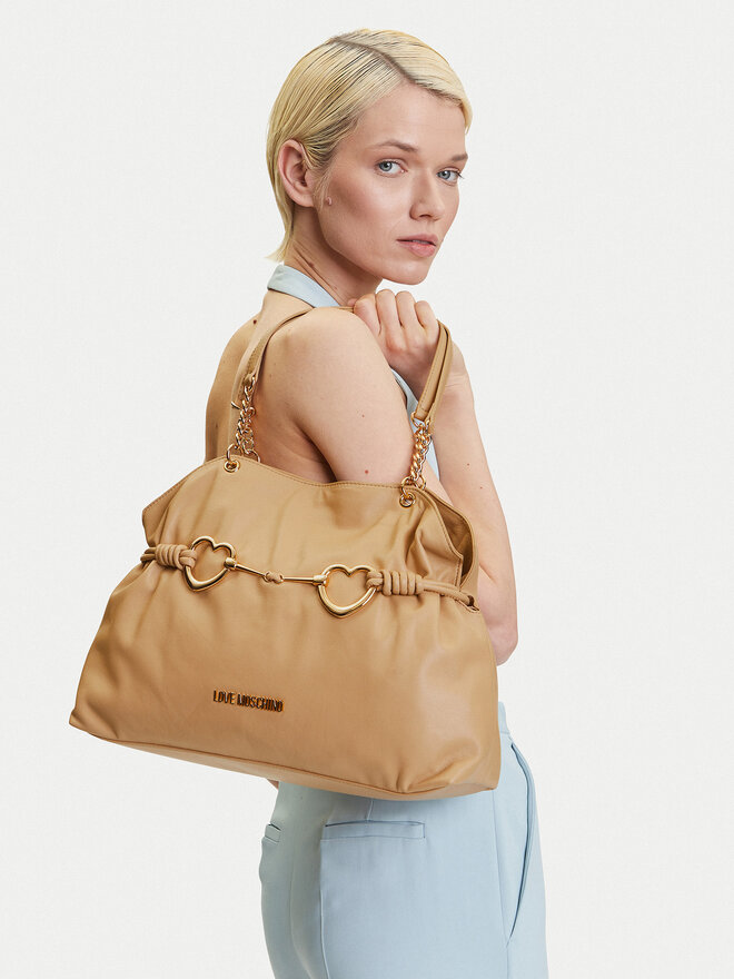 LOVE MOSCHINO Ročna torba LOVE MOSCHINO JC4033PP1MLB0105 Bež