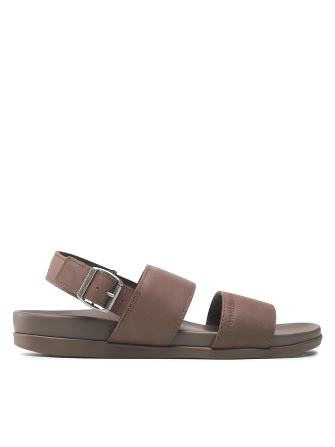 Tommy Hilfiger Сандали Tommy Hilfiger Premium Leather Sandal FM0FM04461 Кафяв
