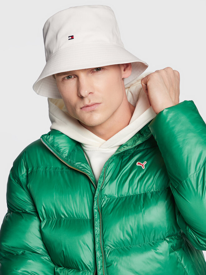 Tommy Hilfiger Bucket Tommy Hilfiger Essential Flag Bucket AW0AW14543 Biały