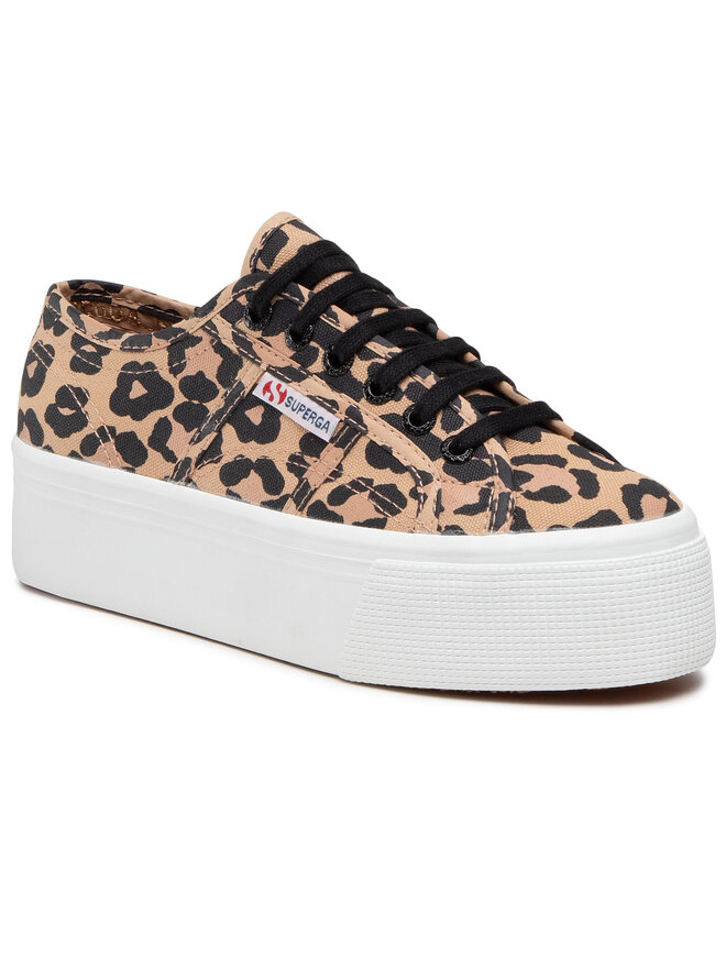 Superga leopard sneakers cheap