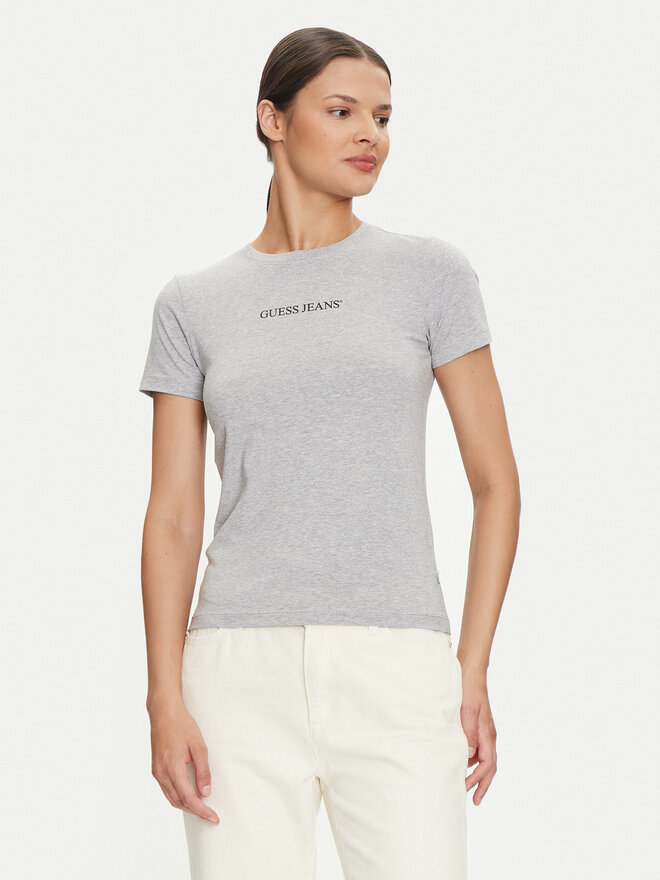 Guess Jeans Guess Jeans Camiseta W4YI01 J1314 Gris Slim Fit