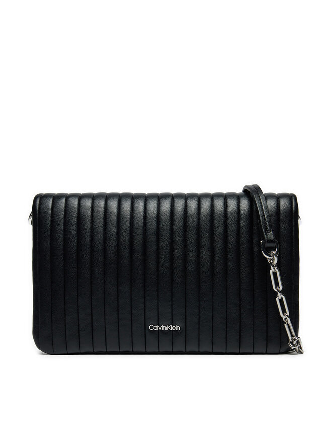 Calvin Klein Táska Calvin Klein Mini Line Quilt Crossbody K60K613079 Fekete