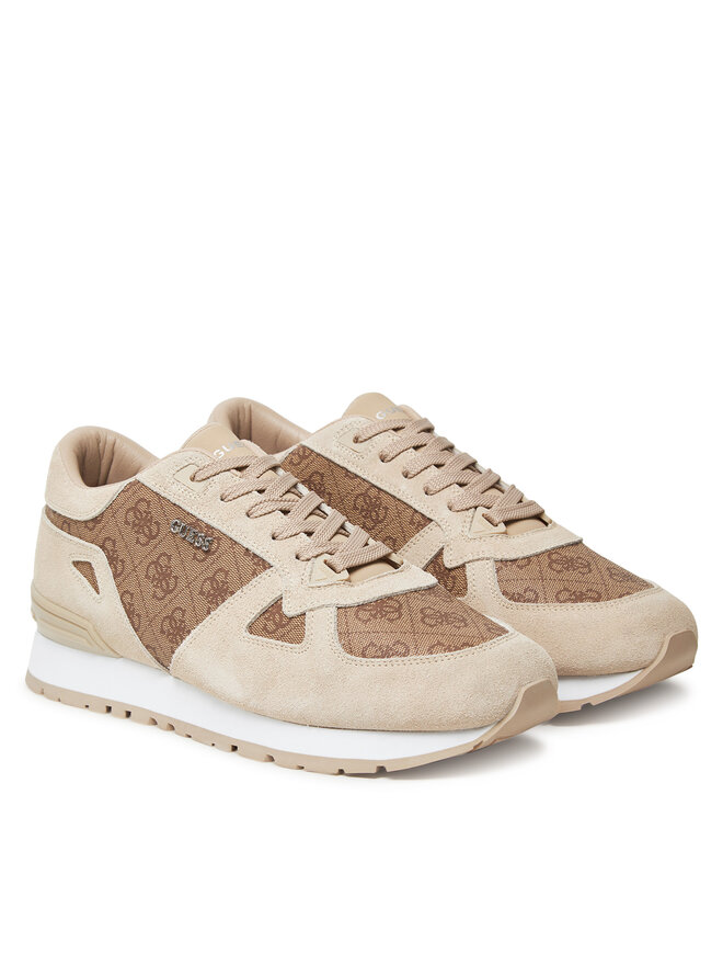 Guess Sneakersy Guess FMTTRE ELL12 Béžová