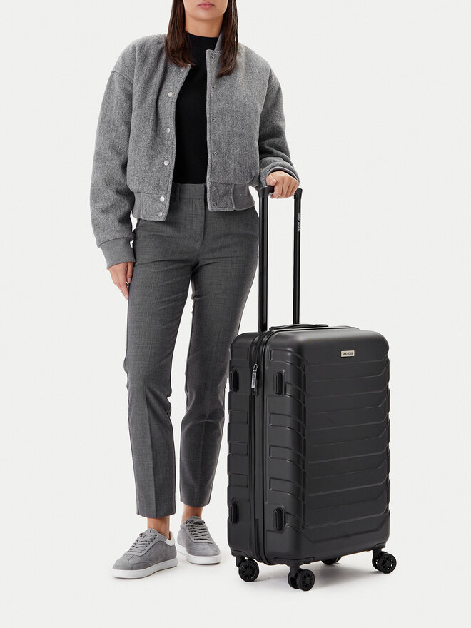 Gino Rossi Mittlerer Koffer Gino Rossi GIN-M-001-05-BLACK Schwarz
