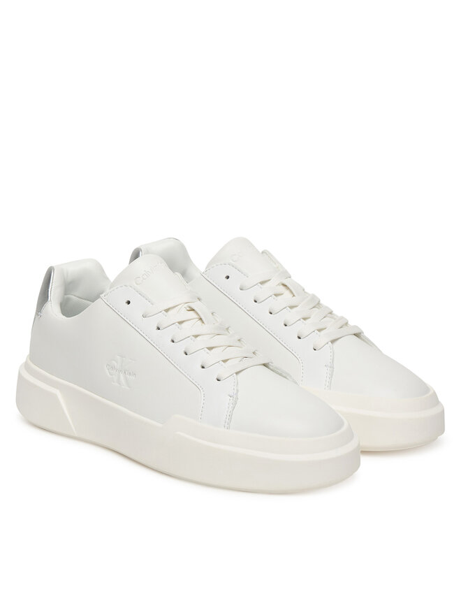 Calvin Klein Sneakers Calvin Klein Chunky Cupsole Lace Up Lth Met YW0YW01948 Weiß