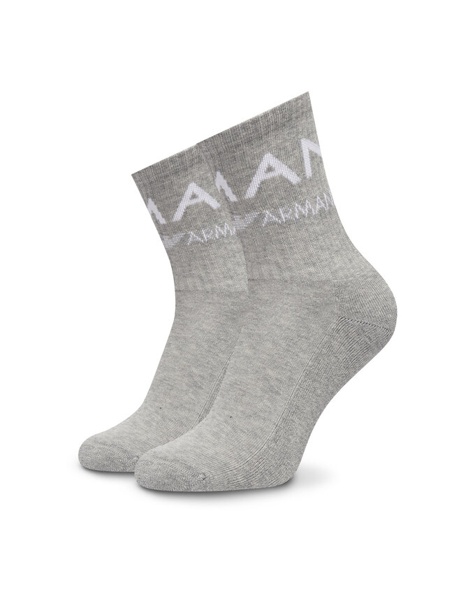 Emporio Armani Underwear 2er-Set hohe Damensocken Emporio Armani Underwear 292303 4F227 00948 Grau