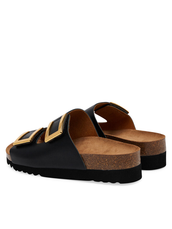 Scholl Natikači Scholl Mules Black Monterey 2 Straps Ad F305841004 1004 Črna