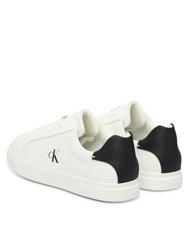 Calvin Klein Sneakers Calvin Klein Low Pro Cup Laceup Lth Moire HW0HW02845 Weiß