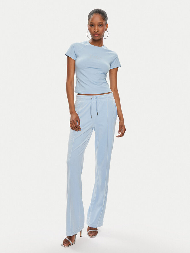 Juicy Couture Juicy Couture Marškinėliai JCMCT223257 Žydra Slim Fit