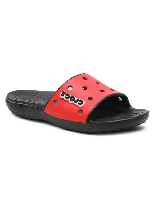 Pantoletten Crocs Classic Crocs Colorblock Slide 206882 Rot eschuhe.at