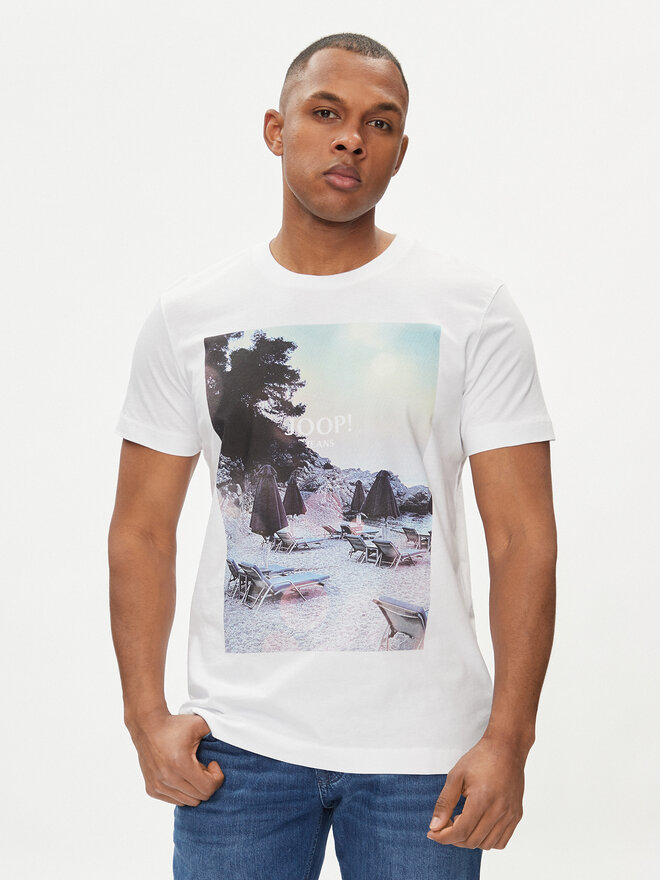JOOP! Jeans JOOP! Jeans Camiseta 47Dario 30042425 Blanco Modern Fit