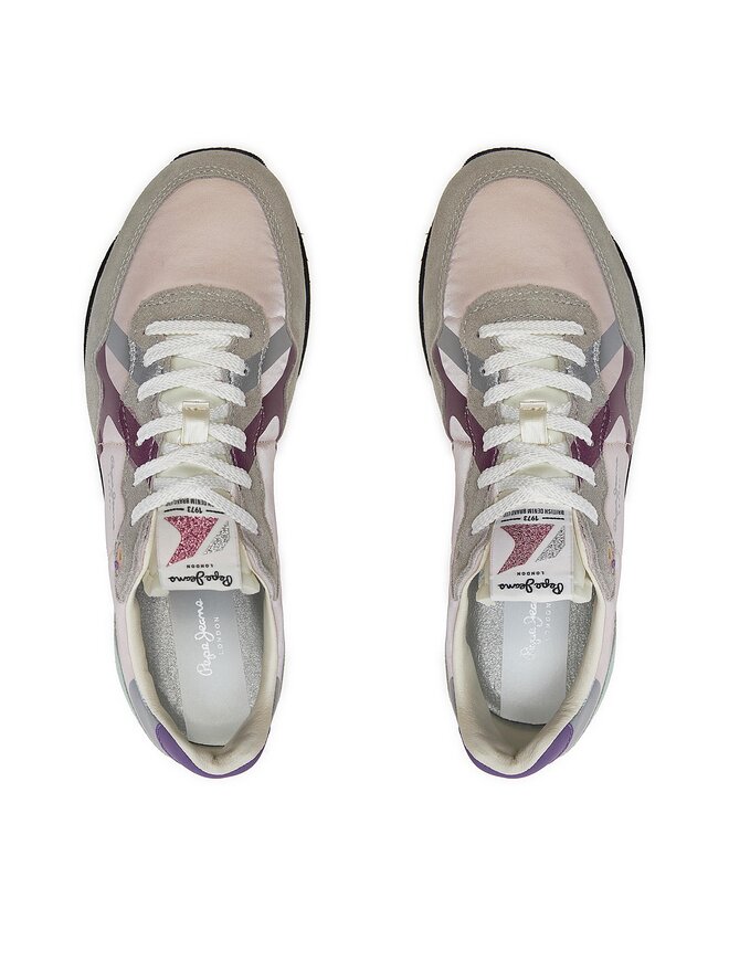 Pepe Jeans Снікерcи Pepe Jeans Brit Print W PLS40010 Сірий