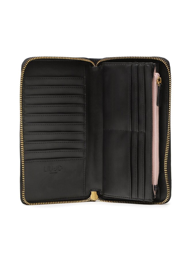 Liu Jo Голям дамски портфейл Liu Jo Xl Zip Around AA3331 E0538 Виолетов