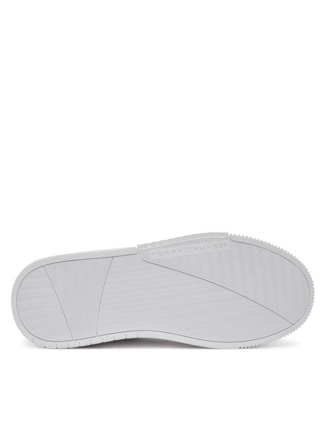 Tommy Hilfiger Zapatillas Tommy Hilfiger Modern Cupsole Stripes Lth FM0FM05406 Blanco