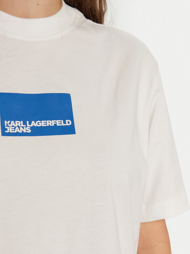 Karl Lagerfeld Jeans Karl Lagerfeld Jeans T-Shirt A1W17006 Weiß Regular Fit