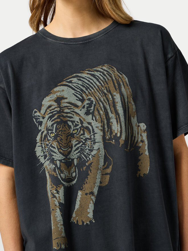Wrangler Wrangler T-shirt 112356445 Crna Oversize