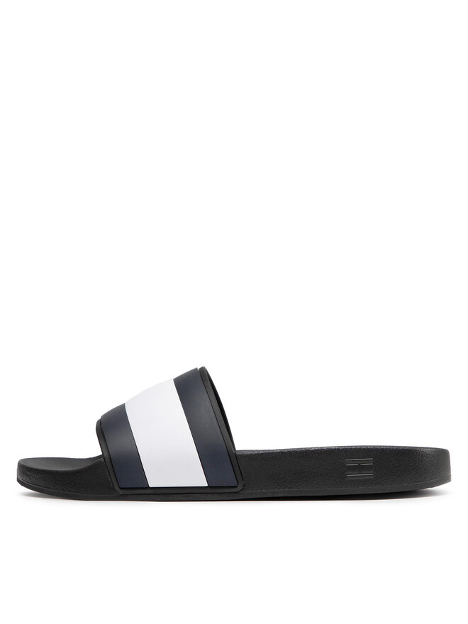 Tommy Hilfiger Papucs Tommy Hilfiger Rubber Th Flag Pool Slide FM0FM04263 Fekete