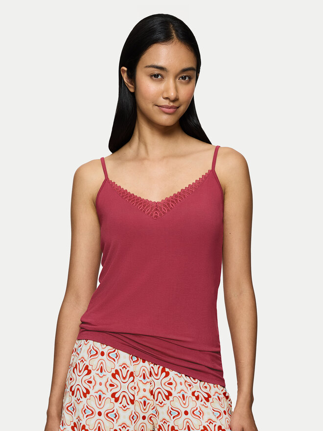 Triumph Triumph Pyjama-T-Shirt Aura Spotlight 10221405 Rot Regular Fit