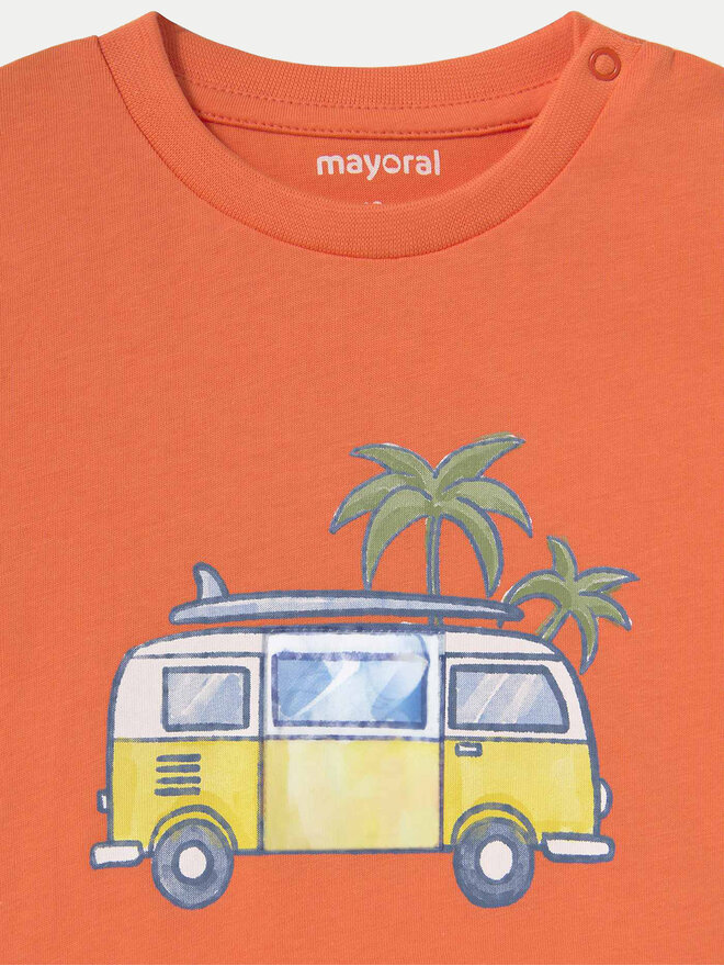 Mayoral Mayoral Camiseta 1063 Naranja Regular Fit