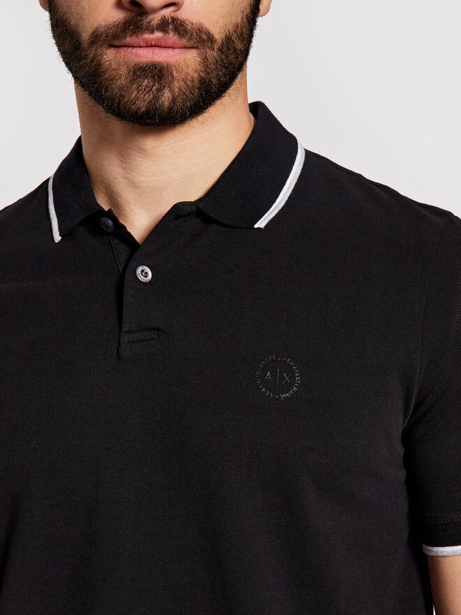 Armani Exchange Armani Exchange Polo 8NZF75 Z8M5Z 1200 Μαύρο Regular Fit