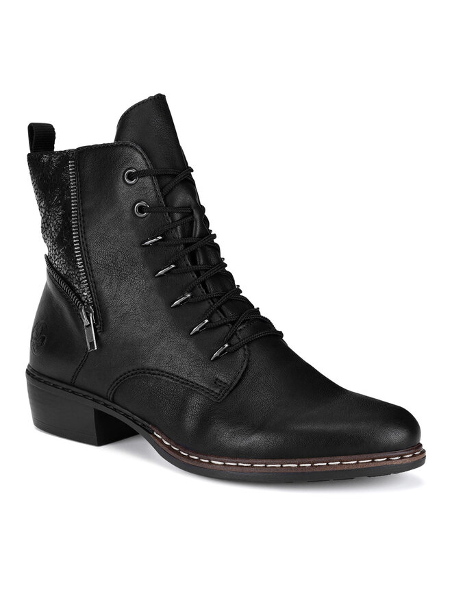 Rieker Schnürschuhe Rieker Y0800-00 Schwarz