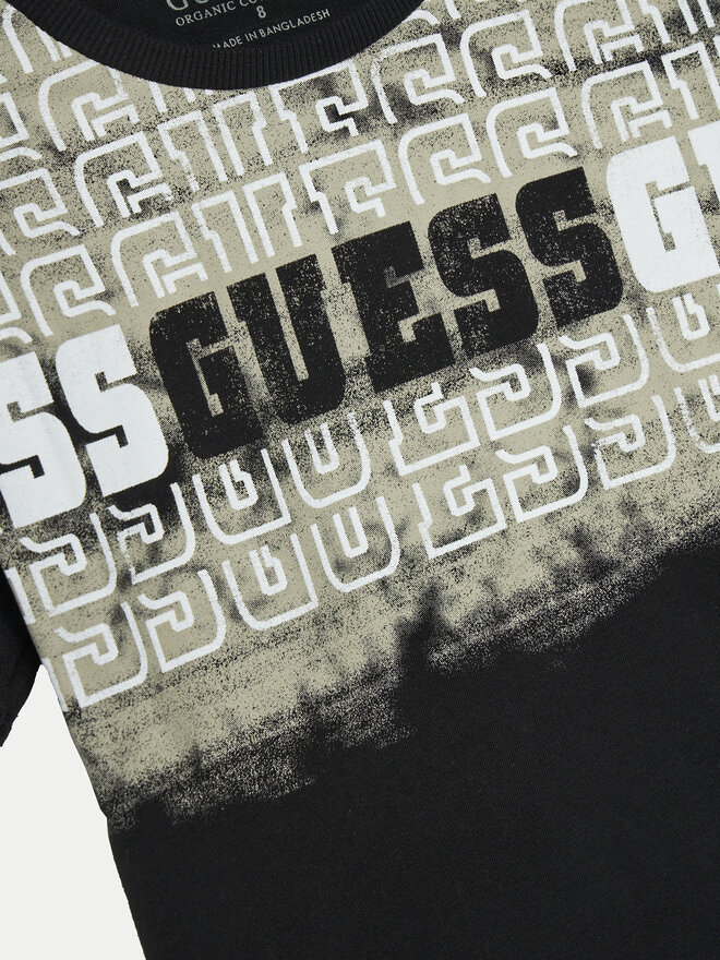 Guess Guess T-Shirt L5RI23 K8HM4 Μαύρο Regular Fit