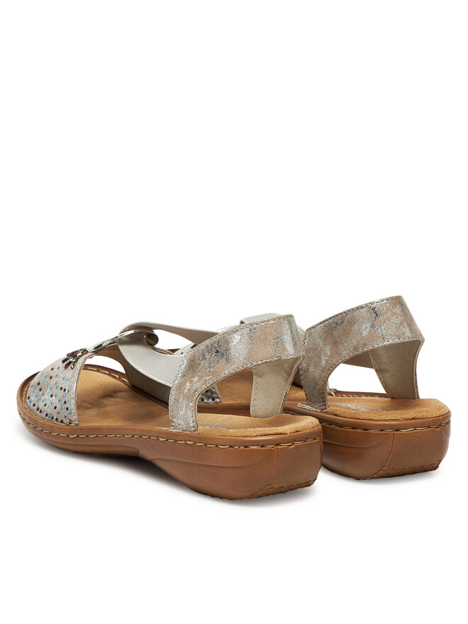 Rieker Sandály Rieker 60880-90 Šedá