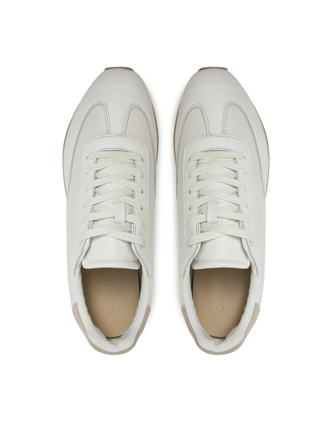 Calvin Klein Сникърси Calvin Klein Low Top Lace Up Tmbl Lth HM0HM01804 Бял