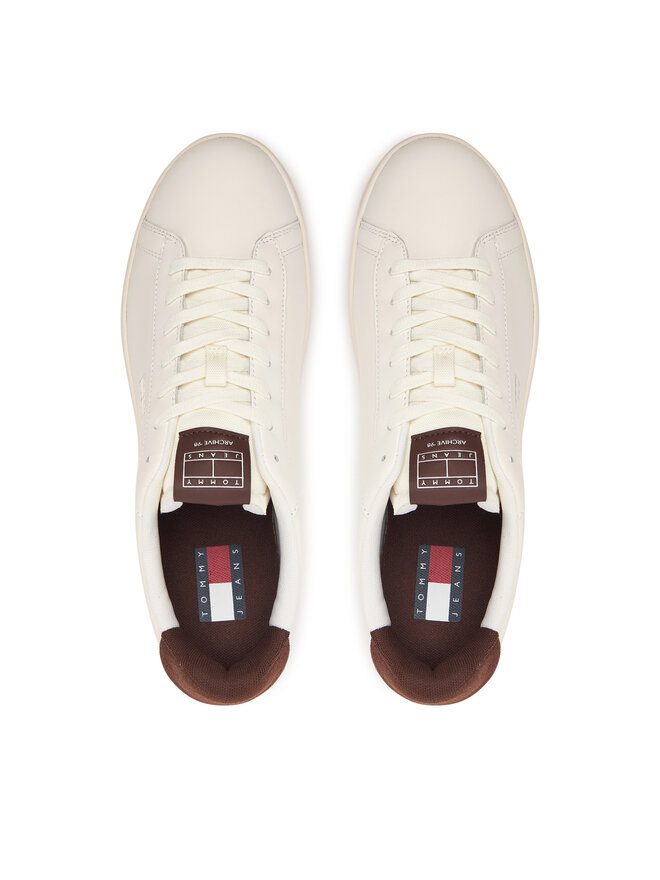 Tommy Jeans Sneakers Tommy Jeans Archive '98 Leather Court EM0EM01791 Creme